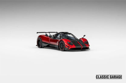 [ Pre-order ] Classic Garage 1:64 Pagani Zonda Cinque Metallic Red