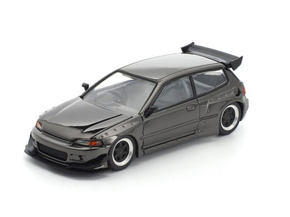 [ Pre-order ] PRDC007 POP RACE 1:64 Pandem Civic EG6 Dark Chrome