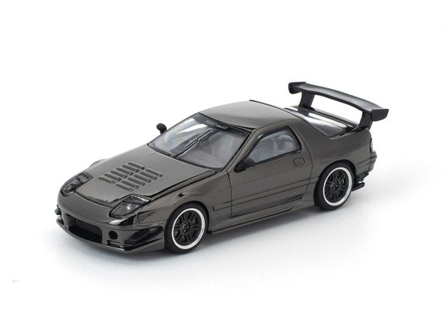 [ Pre-order ] PRDC008 POP RACE 1:64 Mazda RX7 (FC3S) RE-AMEMIYA Dark Chrome