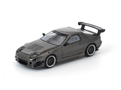 [ Pre-order ] PRDC008 POP RACE 1:64 Mazda RX7 (FC3S) RE-AMEMIYA Dark Chrome