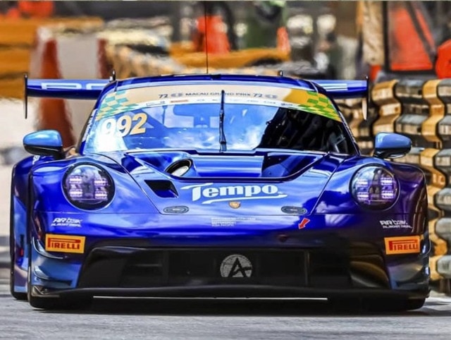 [ Pre-order ] AR Box x Tenmil [ Almost Real Model ] 1:64 Porsche 911 992 GT3 R Macau GP Tempo #992