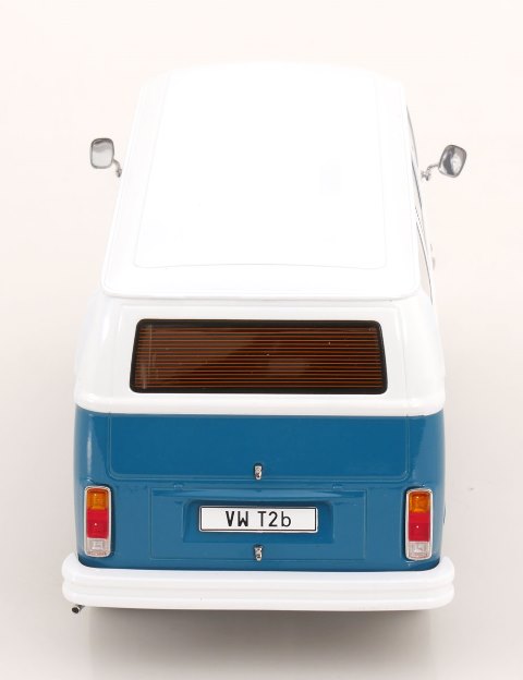 [ Pre-order ] KKDC181362F KK scale 1:18 Volkswagen VW Bus T2b 1972 Blue/White Fuchs-Rims