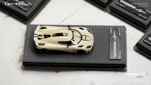 [ Pre-order ] GA003F GRYNING.model 1:64 Koenigsegg Agera R Moonlight Yellow/Purple Carbon