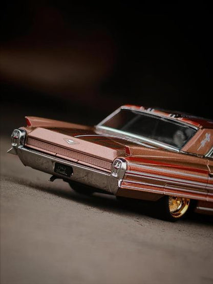 [ Pre-order ] MK Miniatures 1:64 Chevrolet Cadillac Sedan De Ville Metallic Red Copper, China Hangzhou International Model Show Exclusive