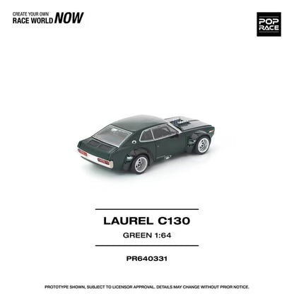 [ Pre-order ] PR640331 POP RACE 1:64 Nissan LAUREL C130 Green