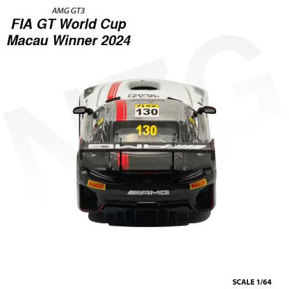 [ Pre-order ] 114600003 Kilo Works KW x NZG 1:64 Mercedes-Benz AMG GT3 2024 FIA World Cup Macau Winner Maro Engel #130