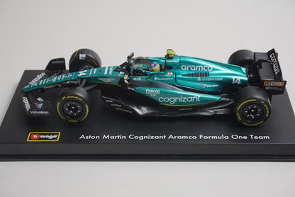 1:43 Bburago 18-38091 Aston Martin Cognizant Aramco F1 Team 2023 #14 F. Alonso