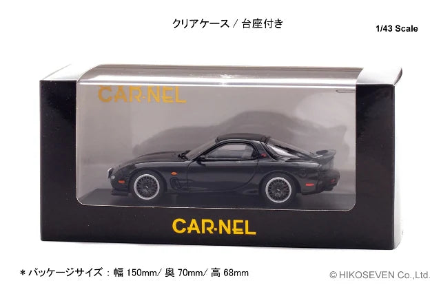 [ Pre-order ] CN439813 CAR-NEL 1:43 Mazda RX-7 Type RZ (FD3S) 1998 Brilliant Black