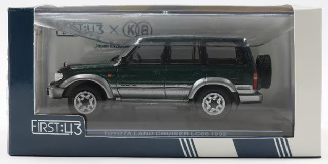 [ Pre-order ] F43-171 First43 1:43 Toyota Land Cruiser LC80 1992 Green/Gray