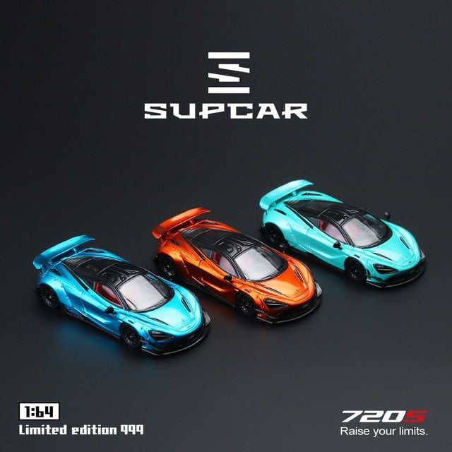 [ Pre-order ] SC64045 SUPCAR SC 1:64 McLaren 720S Bright Blue Ordinary