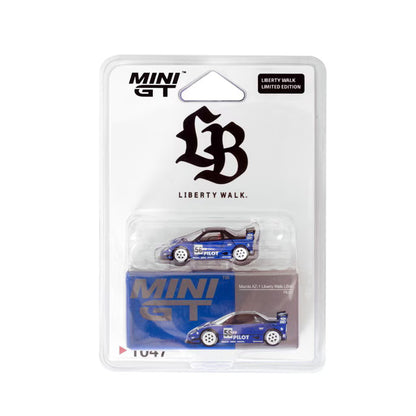 MC266-AZBL TSM MINI-GT 1:64 Mazda AZ-1 Liberty Walk LB40 PILOT RHD (LBWK Exclusive Blister Pack)