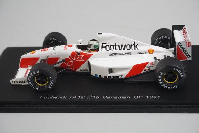 1:43 Spark S3982 Footwork FA12 Canadian Grand Prix 1991 #10 S.Johansson