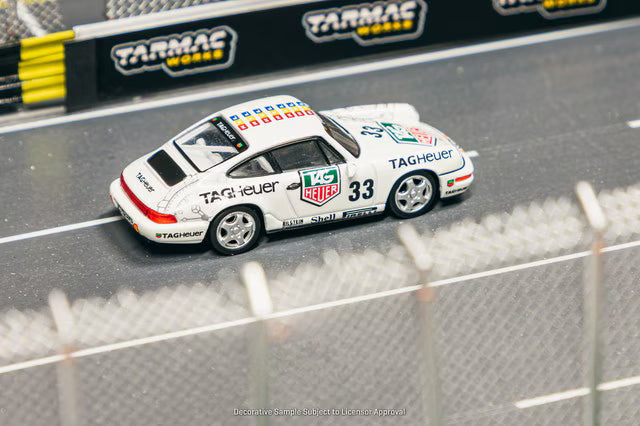 [ Pre-order ] T64S-017-93PSM33 Tarmac Works 1:64 Porsche 911 Carrera 2 Porsche Supercup Monaco 1993 Winner