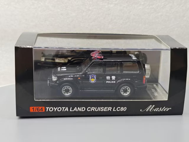 [ Pre-order ] Master 1:64 Land Cruiser LC80 Police Black