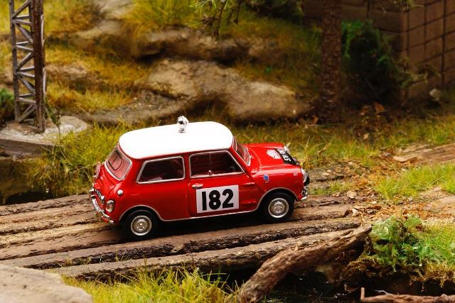 [ Pre-order ] KS-078-659 GCD Gaincorp Products 1:64 Mini Cooper Monte Carlo Mini Mark I Mini Cooper S Rallye Automobile Monte-Carlo Version Red #182 (RHD)