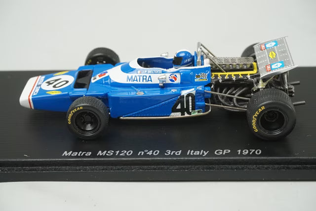 1:43 Spark S1594 Matra MS120 Italian GP 3rd 1970 #40 J.P. Beltoise