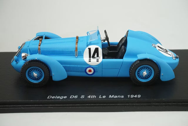 1:43 Spark S2729 Delage D6S Le Mans 4th 1949 #14 L.Gerard / F.Godia.Fares