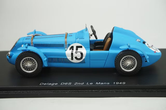 1:43 Spark S2730 Delage D6S Le Mans 2nd 1949 #15 H. Leveaux / J. Hubert