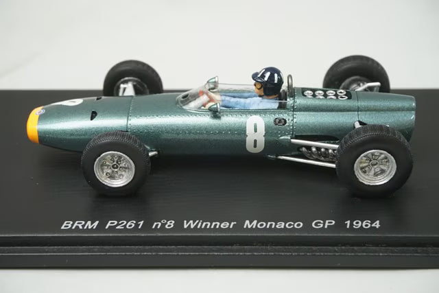 1:43 Spark S1156 BRM P261 Winner Monaco GP 1964 #8 G.Hill
