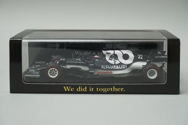 1:43 Spark SCS223 Suzuka Circuit Custom Scuderia AlphaTauri Honda AT02 Abu Dhabi GP 4th 2021 #22 Yuki Tsunoda