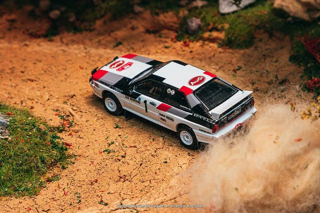 [ Pre-order ] T64S-025-82RAC01 Tarmac Works 1:64 Audi Quattro A1 Lombard RAC Rally 1982 #1 Winner