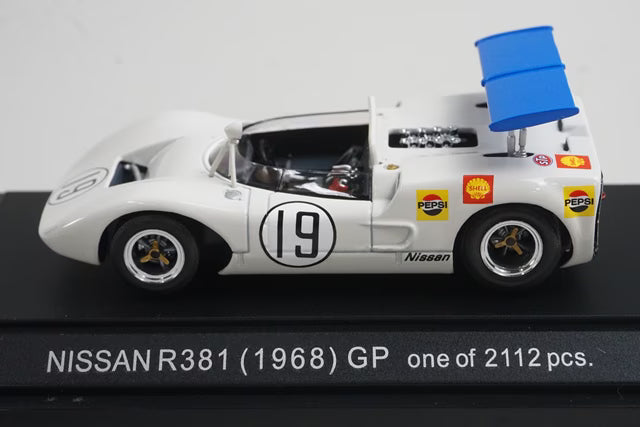 1:43 EBBRO 43495 Nissan R381 (1968)GP #19 White