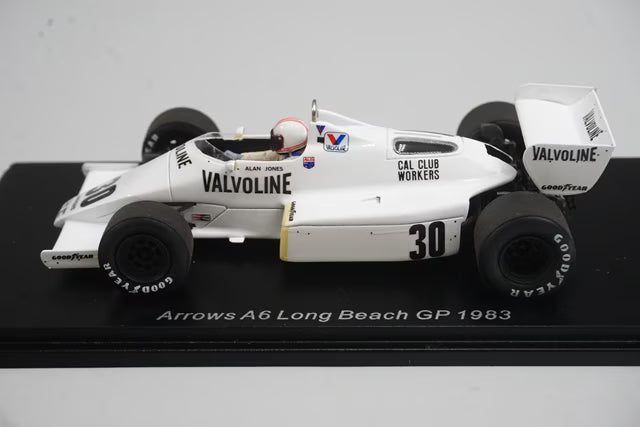 1:43 Spark S5780 Arrows A6 Long Beach GP 1983 #30 A.Jones