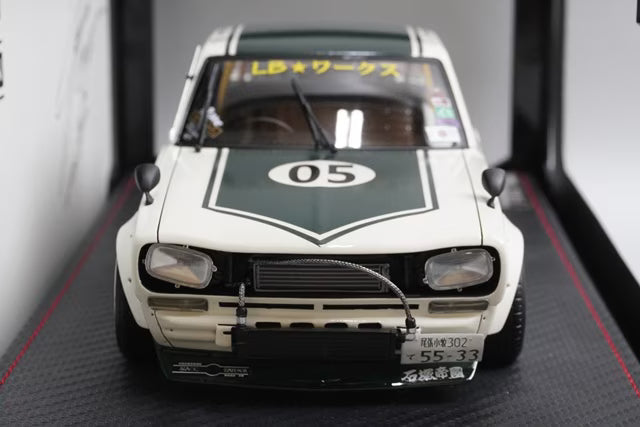 1:18 ignition model IG2647 LB-WORKS Charaska 2-Door White/Green with Yuma Kato Figure