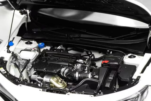 M85317 MOTORHELIX 1:18 Honda Civic TYPE R (FL5) HKS Livery Championship White