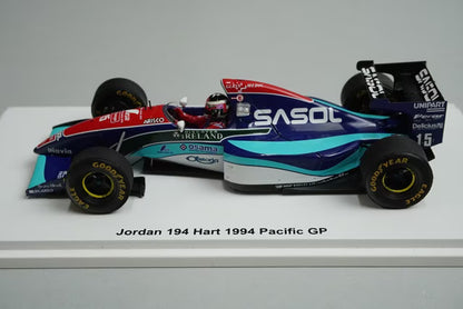 1:43 Spark FS19 Racing On Custom Jordan 194 Hart Pacific GP 1994 #15 Aguri Suzuki