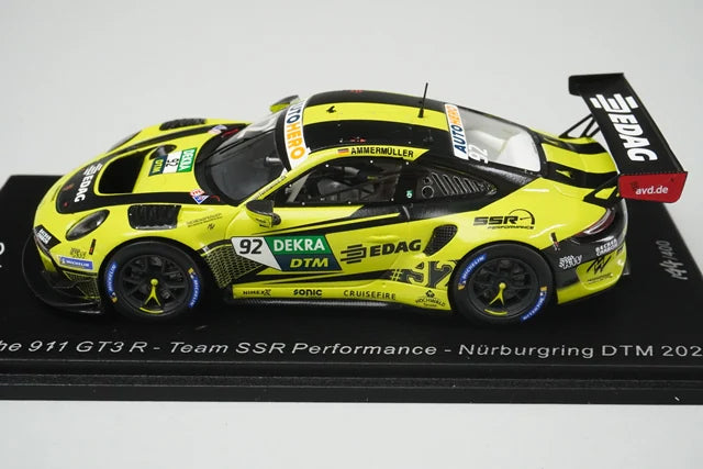 1:43 Spark SG806 Porsche 911 GT3R Team SSR Performance Nürburgring DTM 2021 #92 M. Ammermuller