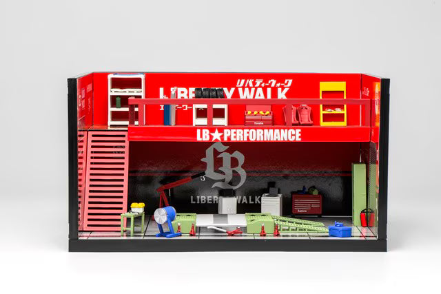 M90218 MOTORHELIX 1:64 LB Theme Garage Red