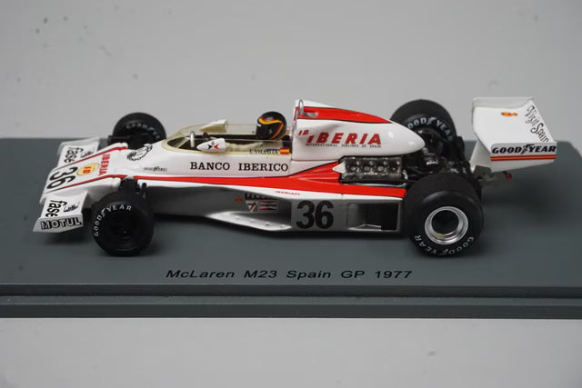 1:43 Spark S7148 McLaren M23 Spanish Grand Prix 1977 #36 E. de Villota