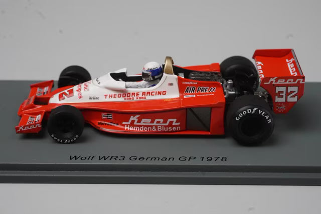 1:43 Spark S9999 Wolf WR3 German GP 1978 #32 K. Rosberg