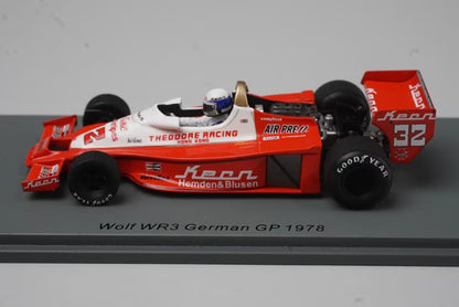 1:43 Spark S9999 Wolf WR3 German GP 1978 #32 K. Rosberg