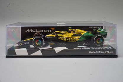 1:43 MINICHAMPS 537245104 McLaren F1 Team MCL38 Monaco GP 2024 #4 L. Norris