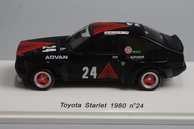 1:43 Reve R70237 Toyota Starlet 1980 #24 Hikaru Hagiwara