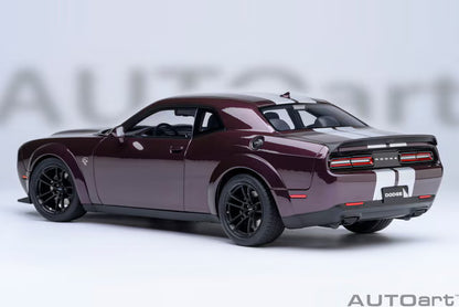 [ Pre-order ] 71762 AUTOart 1:18 Dodge Challenger SRT Jailbreak 2022 (Metallic Purple with Silver Stripes <Hellraisin>)