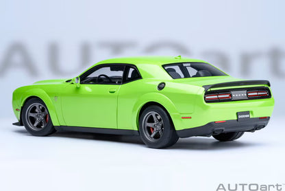 [ Pre-order ] 71769 AUTOart 1:18 Dodge Challenger SRT Super Stock 2023 (Metallic Lime Green <SUBLIME>)