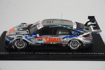 1:43 Spark SGT164 Stanley Civic Type R-GT Team Kunimitsu GT500 Super GT 2024 #100 Naoki Yamamoto / Tadasuke Makino