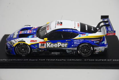 1:43 Spark 43SGT25038 KeePer Celmo GR Supra TGR Team GT500 Super GT 2025 #38 Hiroaki Ishiura / Toshiki Oyu