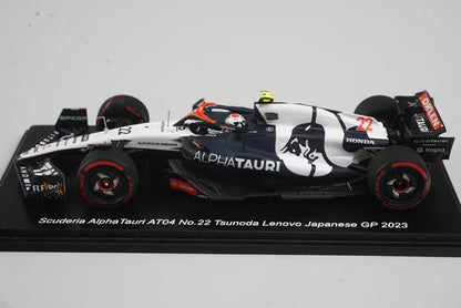 1:43 Spark SCS243 Suzuka Circuit Custom Scuderia AlphaTauri AT04 Levovo #22 Yuki Tsunoda, Japanese GP 2023