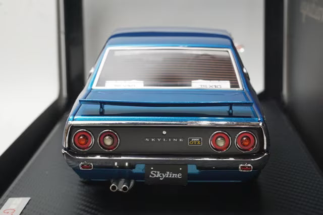 1:18 ignition model IG1982 Nissan Skyline 2000 GT-X (GC110) Blue Metallic