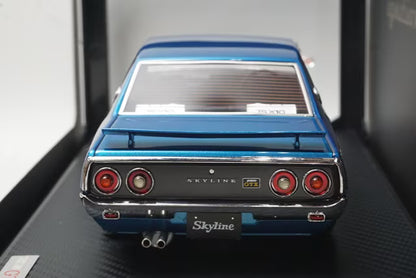 1:18 ignition model IG1982 Nissan Skyline 2000 GT-X (GC110) Blue Metallic