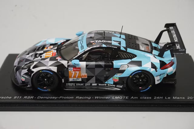 1:43 Spark S7039 Porsche 911 RSR Dempsey Proton Racing LMGTE Am class Le Mans 24 Hours Winner 2018 #77