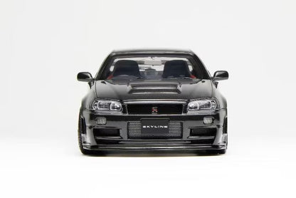 [ Pre-order ] M83413 MOTORHELIX 1:18 Nissan Skyline GT-R R34 CUSTOMIZED VERSION Carbon Fiber