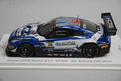 1:43 Spark SJ087 Nissan GT-R NISMO GT3 KCMG Suzuka 10H 6th 2019 #35