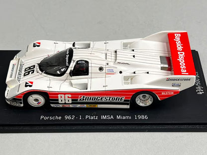 1:43 Spark CA-WOL-13 Kartima Custom Porsche 962 1.Platz IMSA Miami 1986 #86
