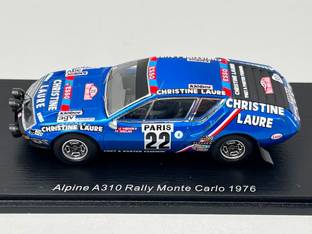 1:43 Spark S5471 Alpine A310 Monte Carlo Rally 1976 #22