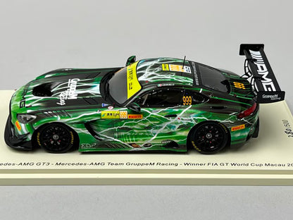 1:43 Spark 43MC19 Mercedes-AMG GT3 Team GroupM Racing FIA GT World Cup Macau GP Winner 2019 #999 R. Marciello